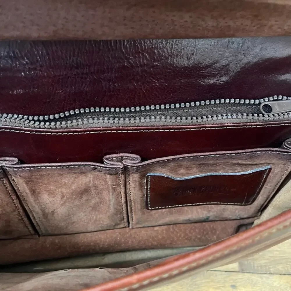 Jack Georges Woven Leather Tuscany Executive Briefcase 16